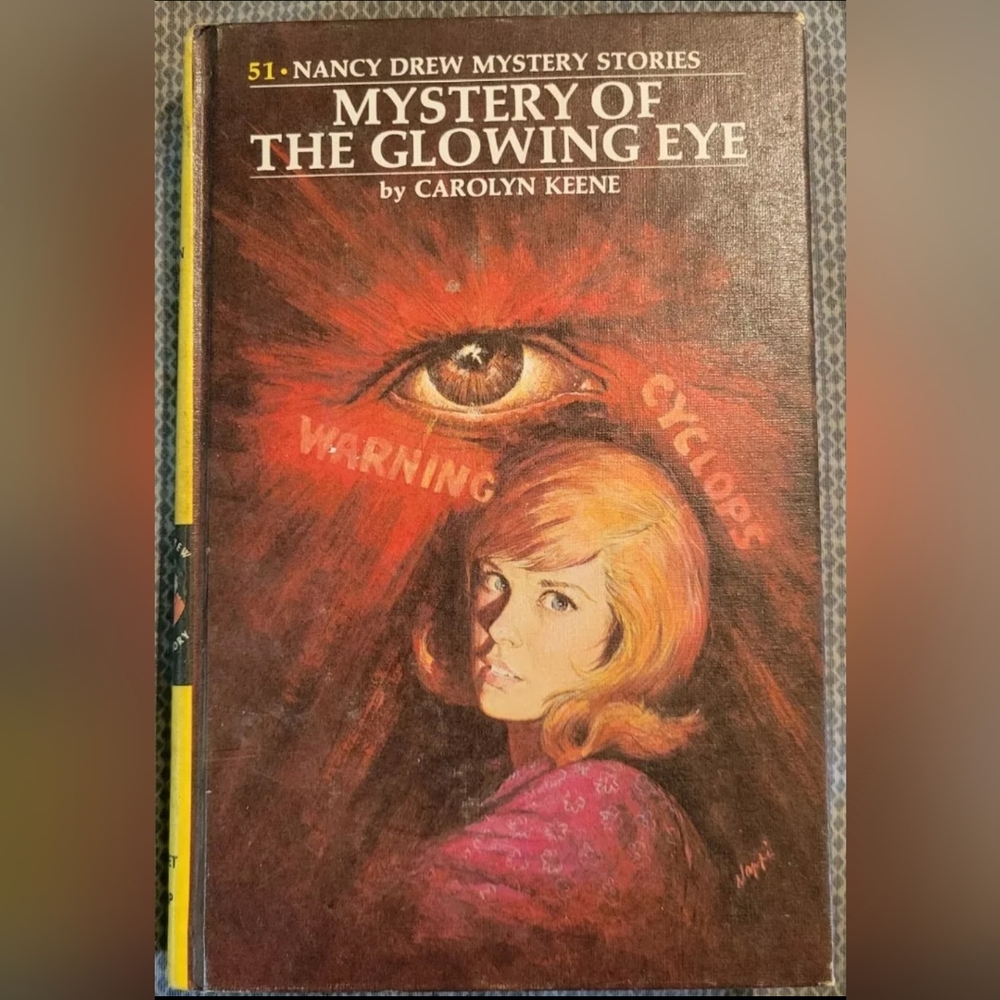 Nancy Drew #51 Mystery of the Glowing Eye HB 1974 Like New Grosset & Dunlap